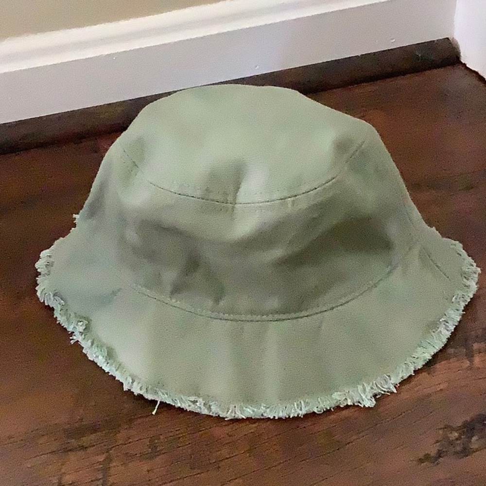 Jcrew Canvas Fringe Bucket Hat